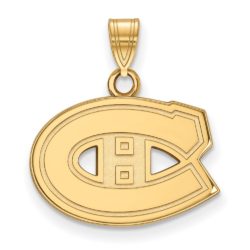 14k Yellow Gold NHL Montreal Canadiens Small Pendant