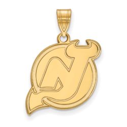 14k Yellow Gold NHL New Jersey Devils Large Pendant