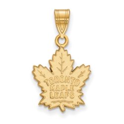 14k Yellow Gold NHL Toronto Maple Leafs Medium Pendant