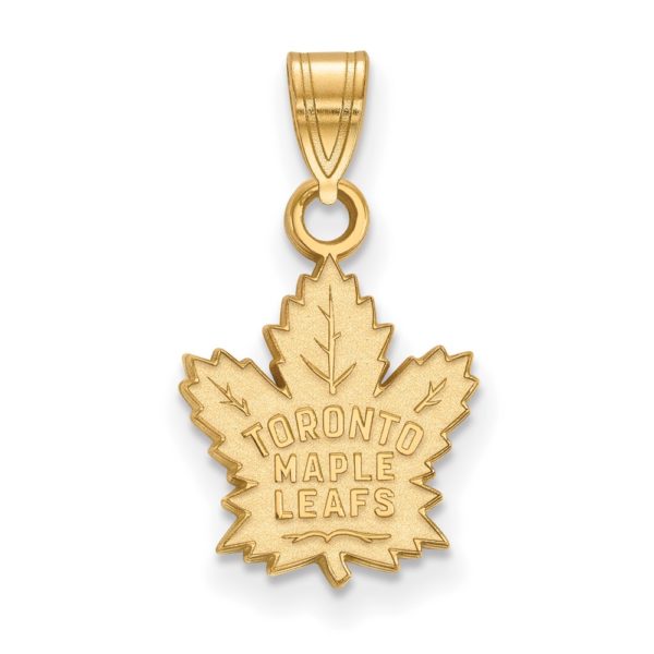 14k Yellow Gold NHL Toronto Maple Leafs Small Pendant