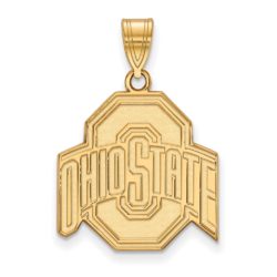 14k Yellow Gold Ohio State Large Logo Pendant