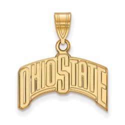 14k Yellow Gold Ohio State Large 'OHIO STATE' Pendant