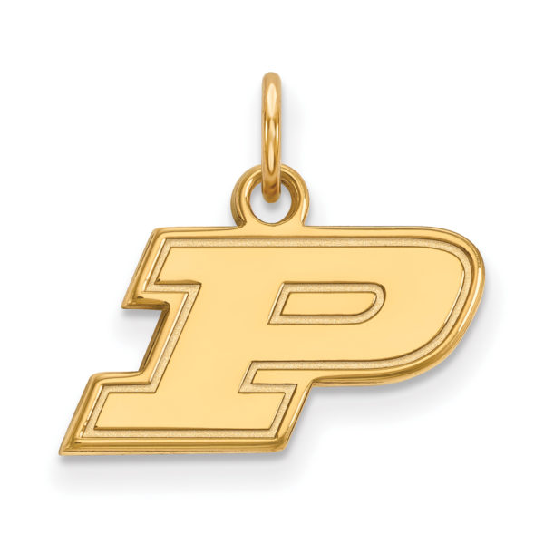 14k Yellow Gold Purdue XS Initial P Charm or Pendant