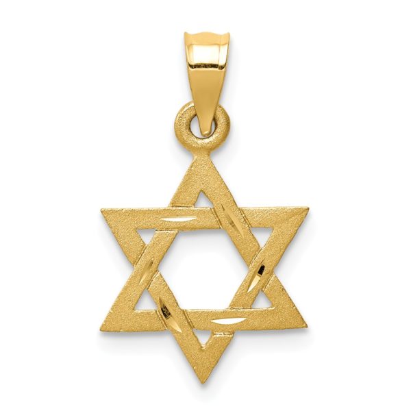 14k Yellow Gold Small Star of David Charm