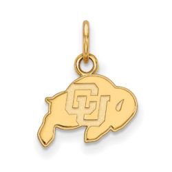 14k Yellow Gold U of Colorado XS (Tiny) Charm or Pendant