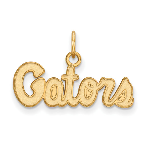 14k Yellow Gold U of Florida XS (Tiny) Script Charm Pendant