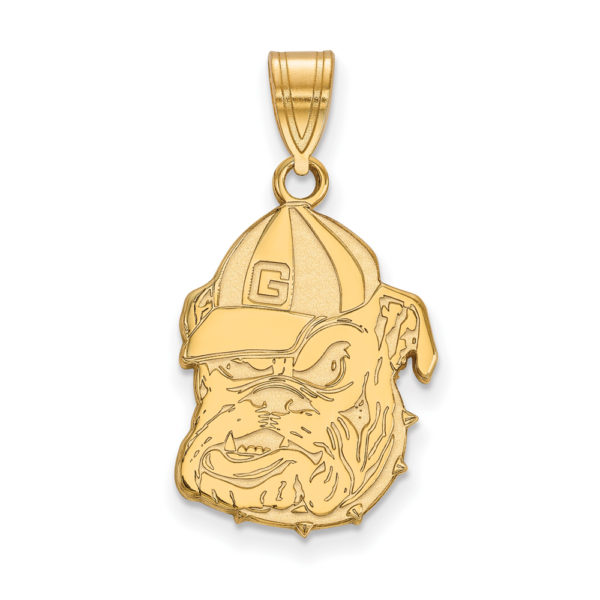 14k Yellow Gold U. of Georgia Large Mascot Pendant