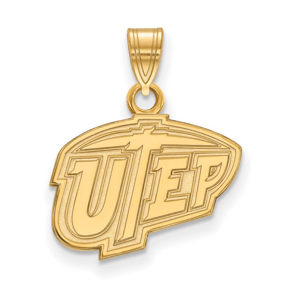 14k Yellow Gold U. of Texas at El Paso Small Logo Pendant