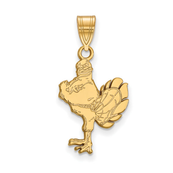 14k Yellow Gold Virginia Tech Large Mascot Logo Pendant