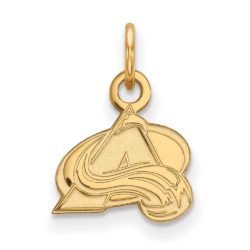 SS 14k Yellow Gold Plated NHL Colorado Avalanche XS (Tiny) Charm