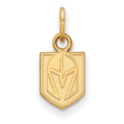 SS 14k Yellow Gold Plated NHL Vegas Golden Knights XS (Tiny) Charm