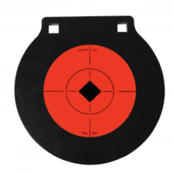 Birchwood Casey World of Targets 6" Double Hole Gong Target, Orange/Black - 47608