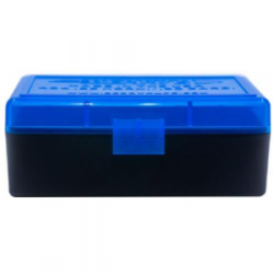 Berry's Ammo Box #404 - .22 Horn./.30 Carb. 50/rd Blue/Black