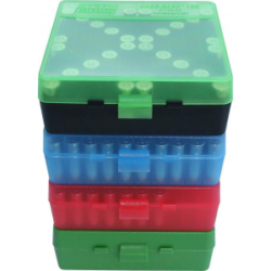 MTM AMMO BOX 100 RD FLIP-TOP 40 10MM 45 ACP GREEN