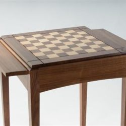 Walnut Player's Chess Table USA