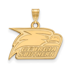 10k Yellow Gold Georgia Southern U Small Mascot Logo Pendant