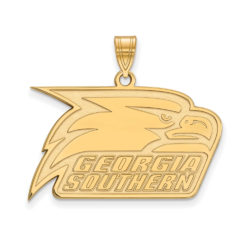 14k Gold Plated Silver Georgia Southern Pendant