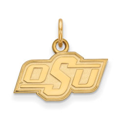 10k Yellow Gold Oklahoma State XS (Tiny) 'OSU' Charm or Pendant