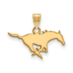 10k Yellow Gold Southern Methodist U. Small Pendant