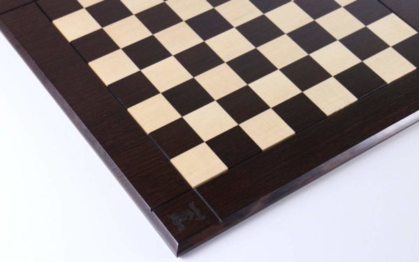 21" Hardwood Player's Chessboard JLP, USA in Wenge and Maple