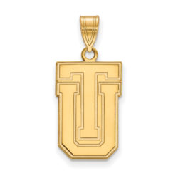 10k Yellow Gold The U. of Tulsa Large 'TU' Pendant