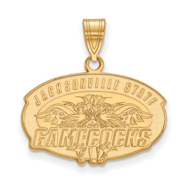 14k Gold Plated Silver Jacksonville State Medium Pendant