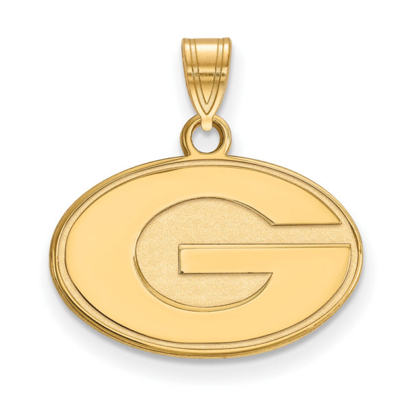 14k Gold Plated Silver U. of Georgia Small 'G' Pendant