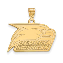 14k Yellow Gold Georgia Southern U Medium Pendant