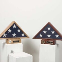 Burial Flag Display and Pedestal Case - Flag Pedestal