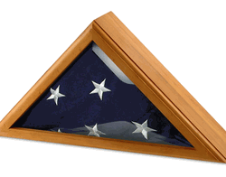 Cadet Iii Flag Display Case for 3Ft X 5Ft Flag - Oak