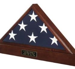 Marine Corps Flag and Pedestal Case