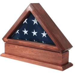 Military Flag Display Case - Made In Usa