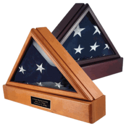 Officers Flag Display Case and Pedestal for 5Ft X 9.5Ft Flag