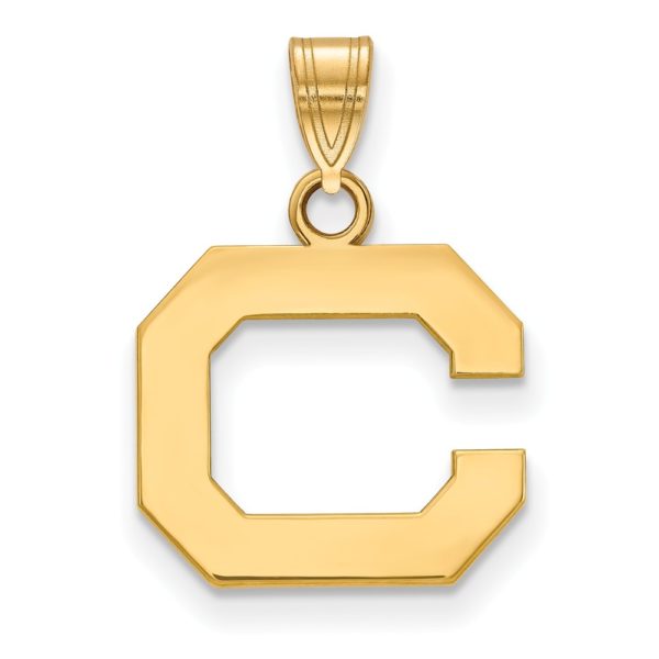 10k Yellow Gold California Berkeley Small Initial C Pendant