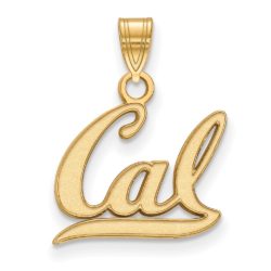 10k Yellow Gold California Berkeley Small Script 'Cal' Pendant