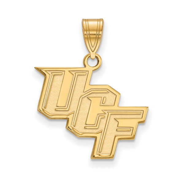 10k Yellow Gold Central Florida Medium 'UCF' Pendant