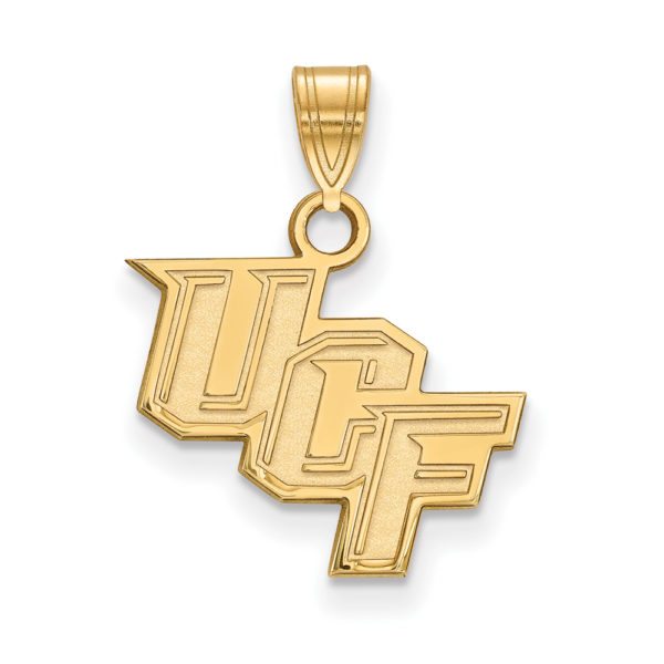 10k Yellow Gold Central Florida Small 'UCF' Pendant