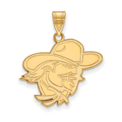 10k Yellow Gold Eastern Kentucky U Large Mascot Pendant