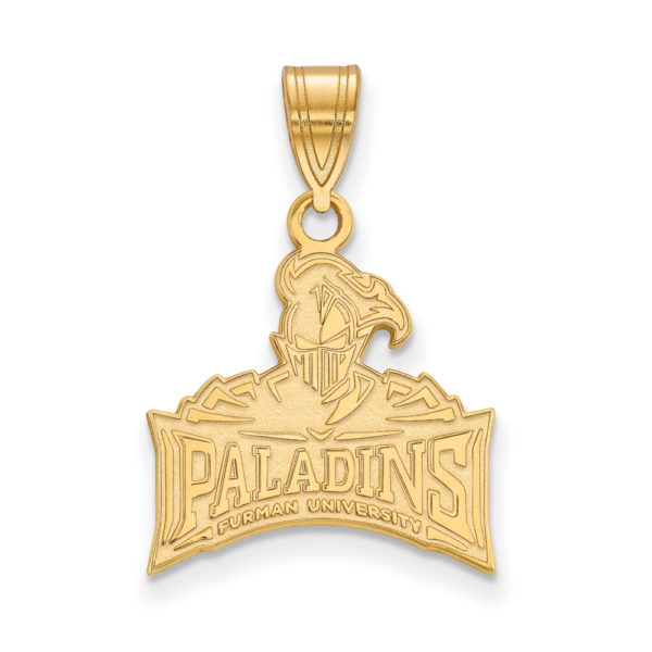 10k Yellow Gold Furman U Medium Logo Pendant