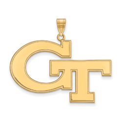 10k Yellow Gold Georgia Technology XL Pendant