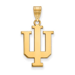 10k Yellow Gold Indiana U Large 'IU' Pendant