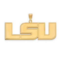 10k Yellow Gold Louisiana State XL Pendant