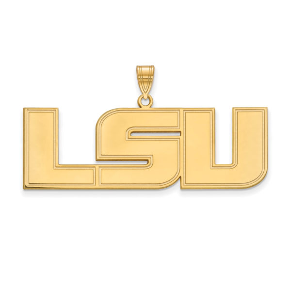 10k Yellow Gold Louisiana State XL Pendant