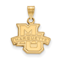 10k Yellow Gold Marquette U Small Logo Pendant