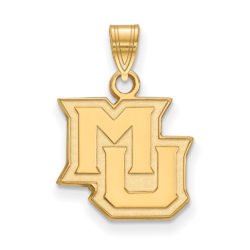 10k Yellow Gold Marquette U Small 'MU' Pendant