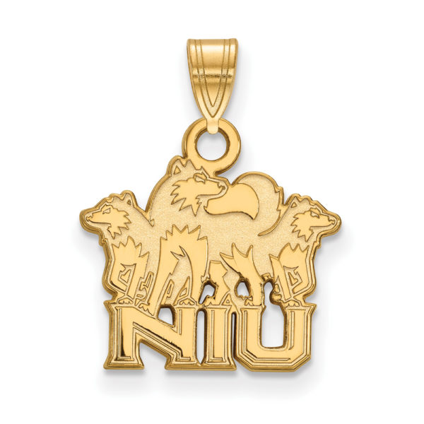 10k Yellow Gold Northern Illinois U. Small Logo Pendant