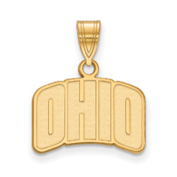 10k Yellow Gold Ohio U. Small Pendant