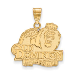 10k Yellow Gold Old Dominion U. Large Logo Pendant