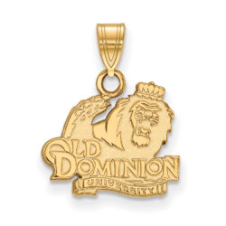 10k Yellow Gold Old Dominion U. Small Logo Pendant