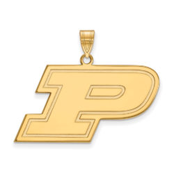 10k Yellow Gold Purdue Large Initial P Pendant